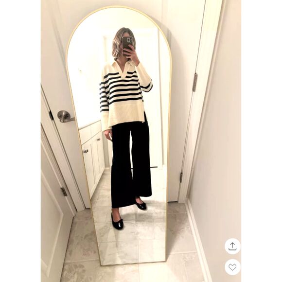 Gap Women's Striped V-Neck Sweater Size Large Casual & Stylish GUC - Picture 1 of 14